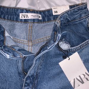 High Rise Mom Leg Ankle Rigid Zara Jeans